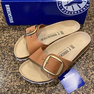 birkenstock big buckle brandy
